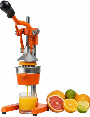 Cookinglife Zitruspresse - Gusseisen - Hebelmodell - Orange