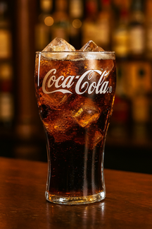 Coca Cola Gläser - Longdrinkgläser - Erfrischungsgetränkgläser - Transparent 370 ml - 4 Stück