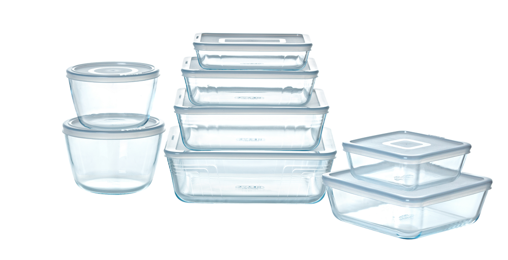 Pyrex Backform - mit Deckel - Cook & Freeze 8-teilig