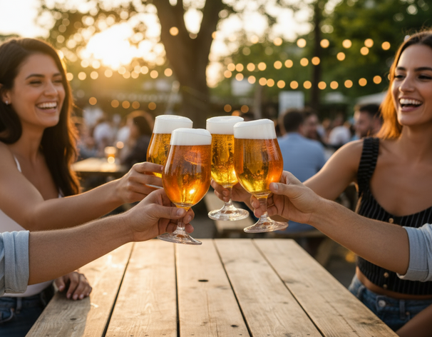 Cookinglife Biergläser auf Fuß 370 ml - 4 Stück