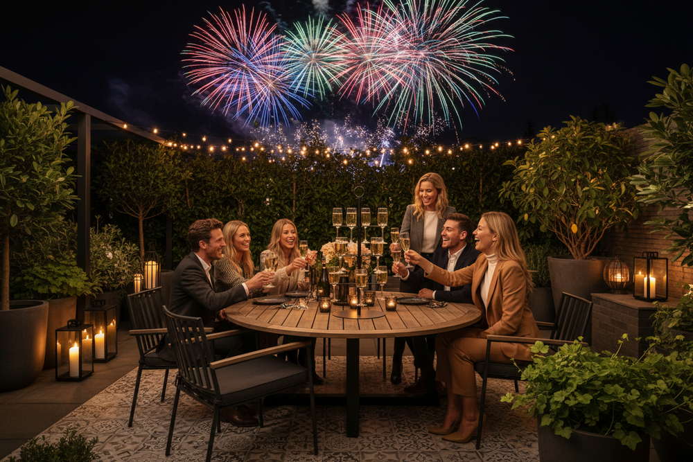 Cookinglife Cocktailbaum für 12 Gläser – Cocktailbaum & Etagere – Gläserständer, Servierturm – Schwarz