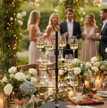 Cookinglife Cocktailbaum - für 12 Gläser - Schwarz