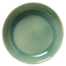 Cookinglife Tiefe Teller / Pastateller, Serene Green, Ø 23 cm – Steingut – 4 Stück