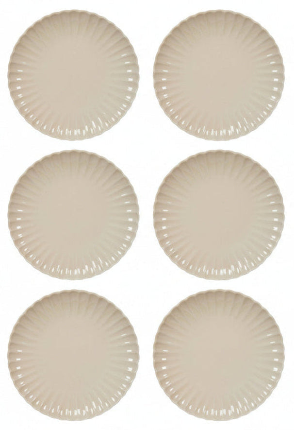 Cookinglife Speiseteller Cardida Beige ø 26 cm - 6 Stück