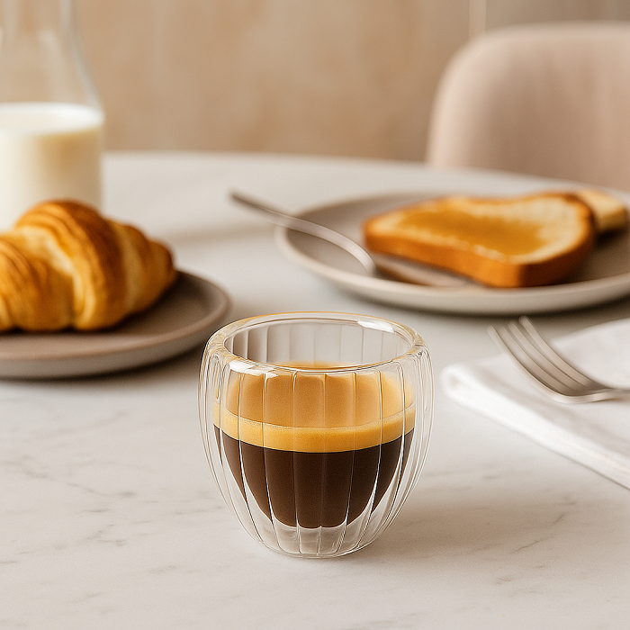 Cookinglife Doppelwandige Espressogläser Pumpkin 80 ml - 2 Stück