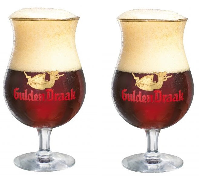Gulden Draak Pokal Biergläser 330 ml - 2 Stück