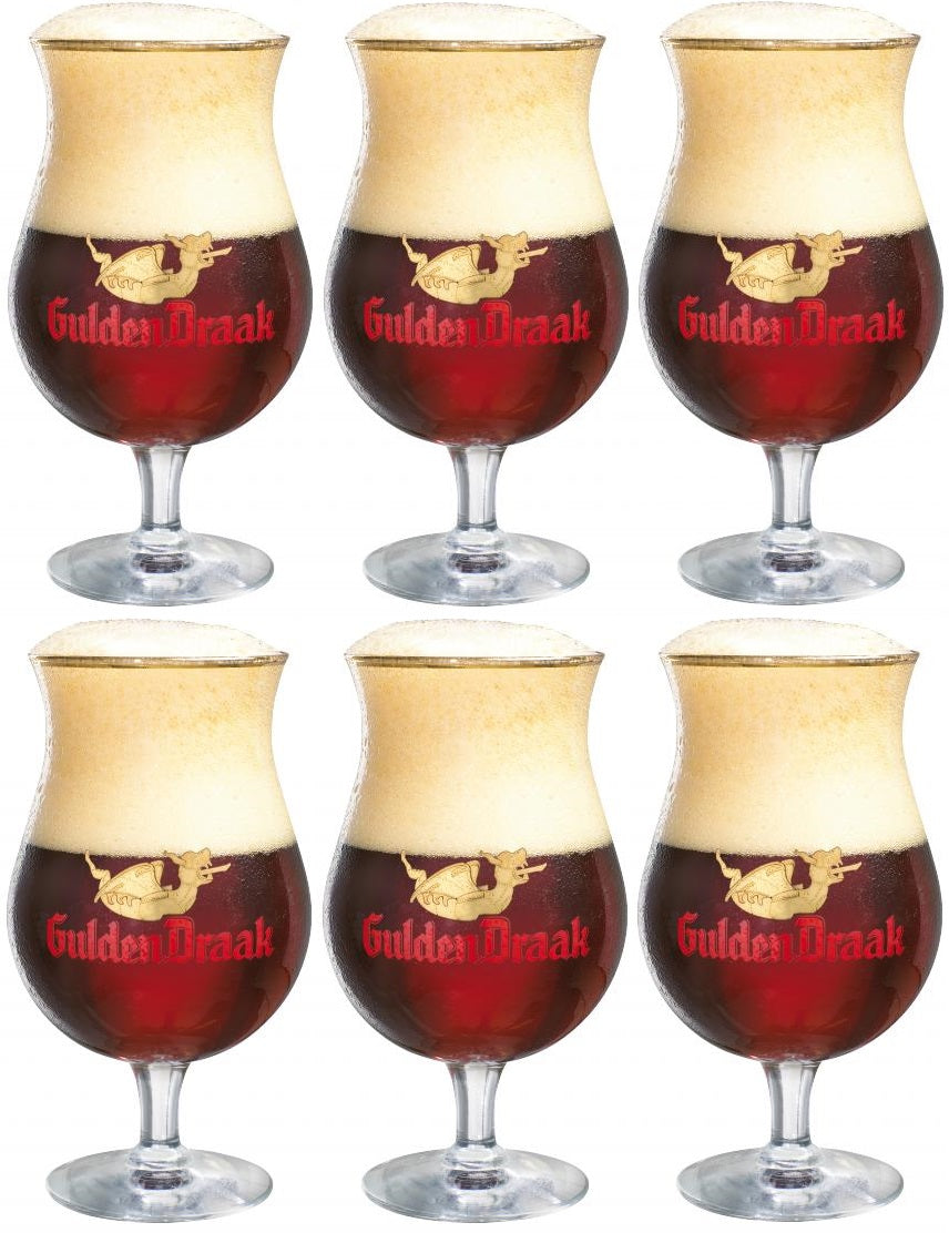 Gulden Draak Bierglas 330 ml - 6 Stück