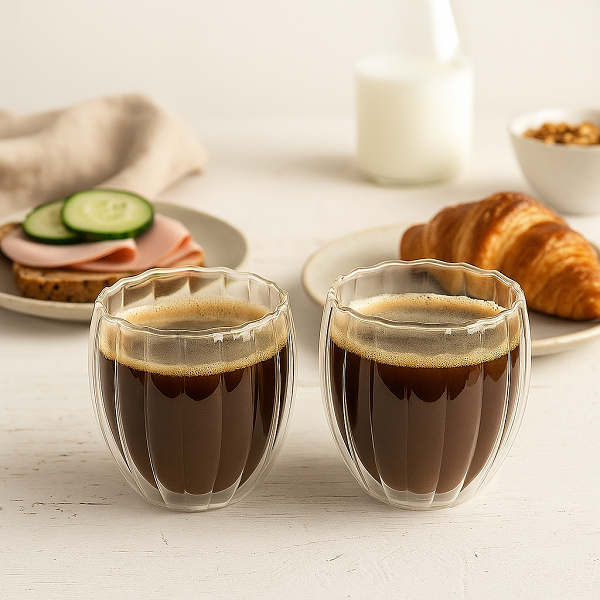 Cookinglife Doppelwandige Kaffee- / Teegläser Pumpkin 260 ml - 2 Stück