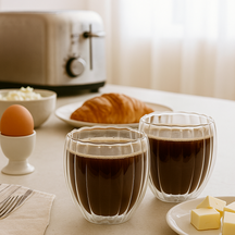 Cookinglife Doppelwandige Kaffee- / Teegläser Pumpkin 260 ml - 2 Stück