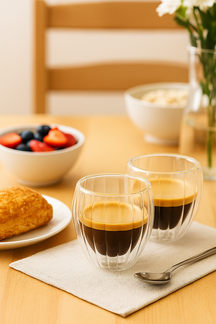 Cookinglife Doppelwandige Espressogläser Pumpkin 80 ml - 2 Stück