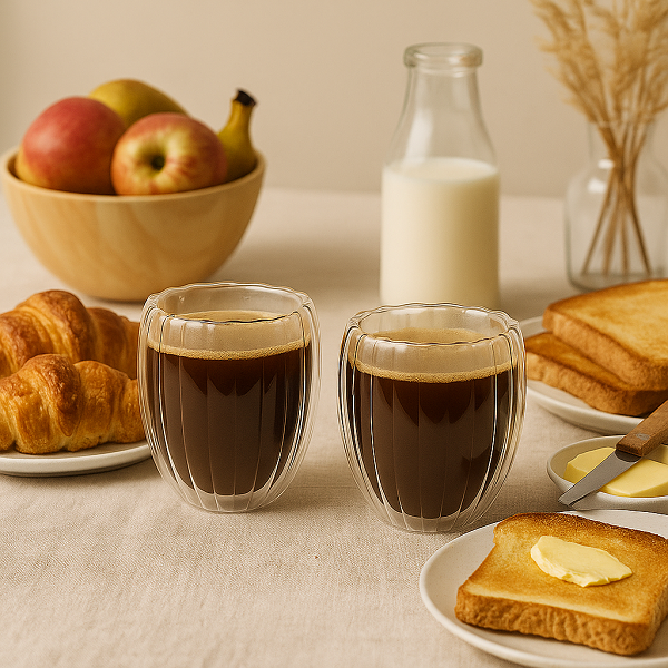 Cookinglife Doppelwandige Kaffee- / Teegläser Pumpkin 260 ml - 2 Stück