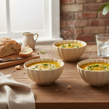 Cookinglife Suppenschüsseln / Schüsseln Cardida Beige ø 14 cm - 6 Stück