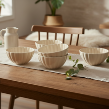 Cookinglife Suppenschüsseln / Schüsseln Cardida Beige ø 14 cm - 6 Stück