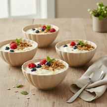 Cookinglife Suppenschüsseln / Schüsseln Cardida Beige ø 14 cm - 6 Stück