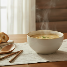 Cookinglife Suppenschüsseln / Schüsseln Serene Sand ø 14 cm - Steingut - 4 Stück