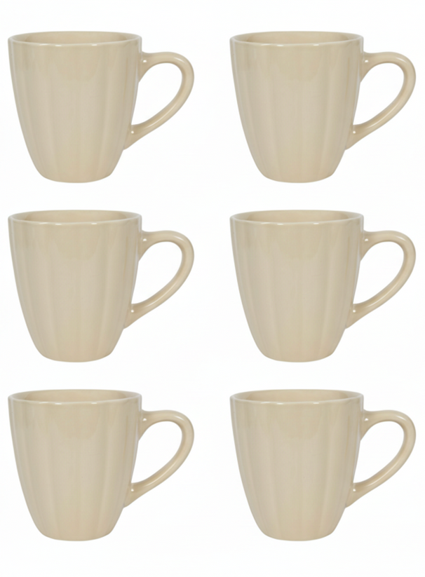 Cookinglife Tassen Cardida Beige 350 ml - 6 Stück