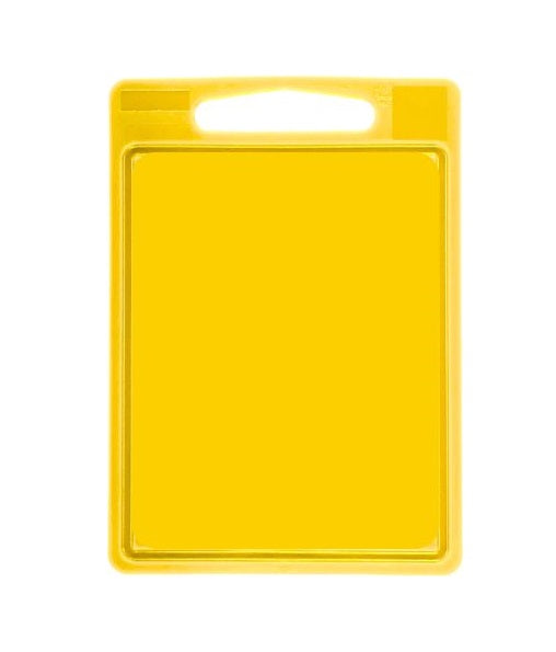Cookinglife Schneidebrett mit Saftgrube 35 x 25 x 0,85 cm - Gelb