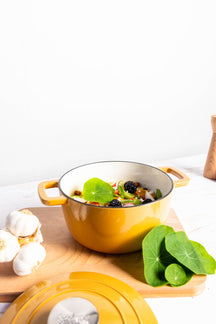 Cosy & Trendy Fontestic Gusseisen-Kasserolle Amber Gold Ø 28 cm / 8 Liter – emailliert