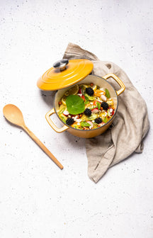 Cosy & Trendy Fontestic Gusseisen-Kasserolle Amber Gold Ø 28 cm / 8 Liter – emailliert