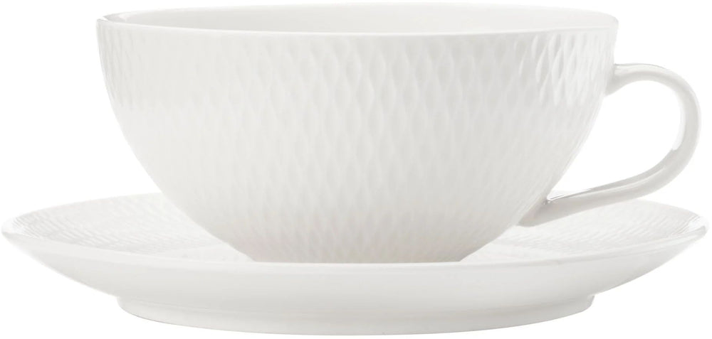 Maxwell & Williams Tasse und Untertasse Diamonds Round 250 ml