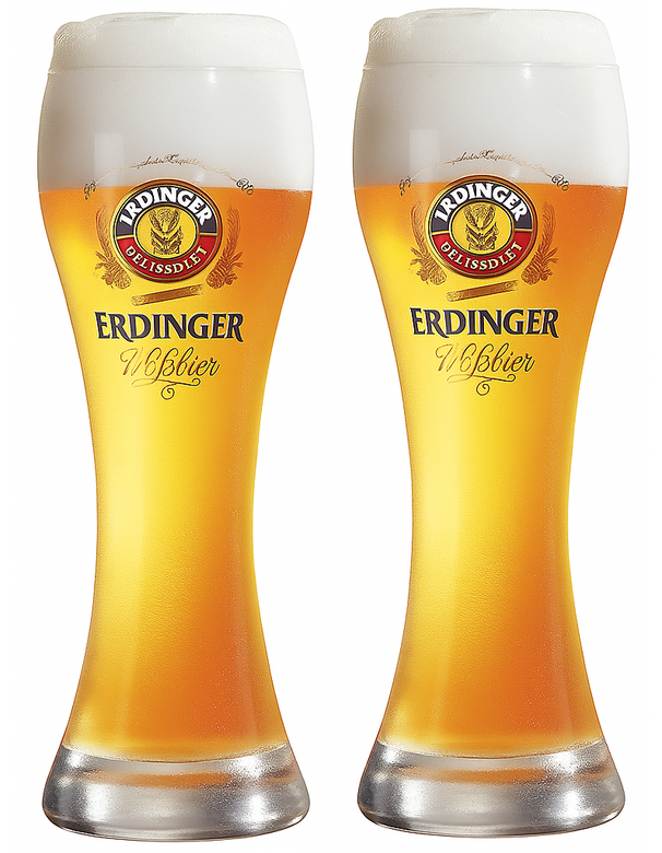 Erdinger Weizenbiergläser - 500 ml - 2 Stück