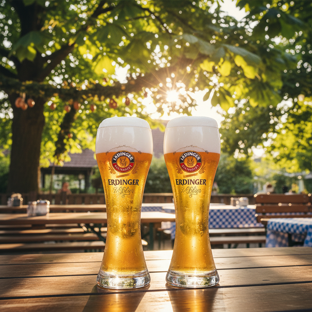 Erdinger Weizenbiergläser - 500 ml - 2 Stück