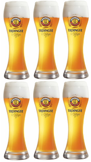 Erdinger Biergläser Weizen 500 ml - 6 Stück