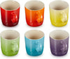 Le Creuset Espressotassen Rainbow 100 ml - 6 Stücke