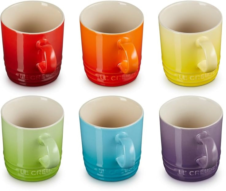 Le Creuset Espressotassen Rainbow 100 ml - 6 Stücke