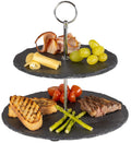 Cookinglife Etagere / Servierturm Schiefer 2-stöckig