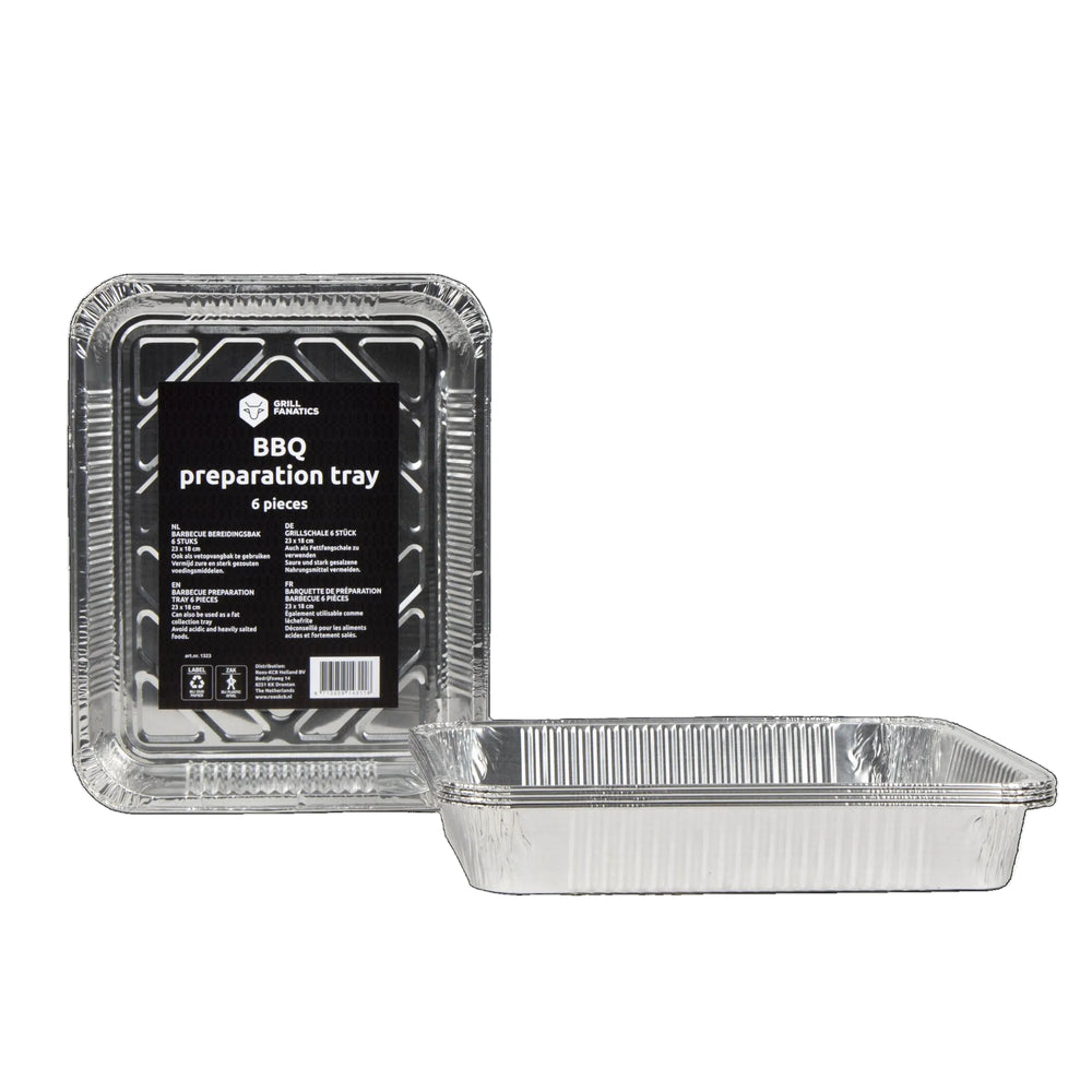 Cookinglife Grill-Aluminiumbleche / Grillroste – 23 x 18 cm – 6 Stück