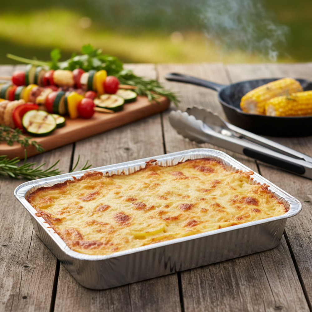 Cookinglife Grill-Aluminiumbleche / Grillroste – 23 x 18 cm – 6 Stück