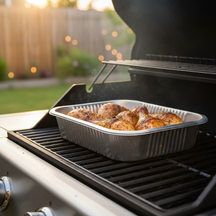 Cookinglife Grill-Aluminiumbleche / Grillroste – 32 x 26 cm – 5 Stück