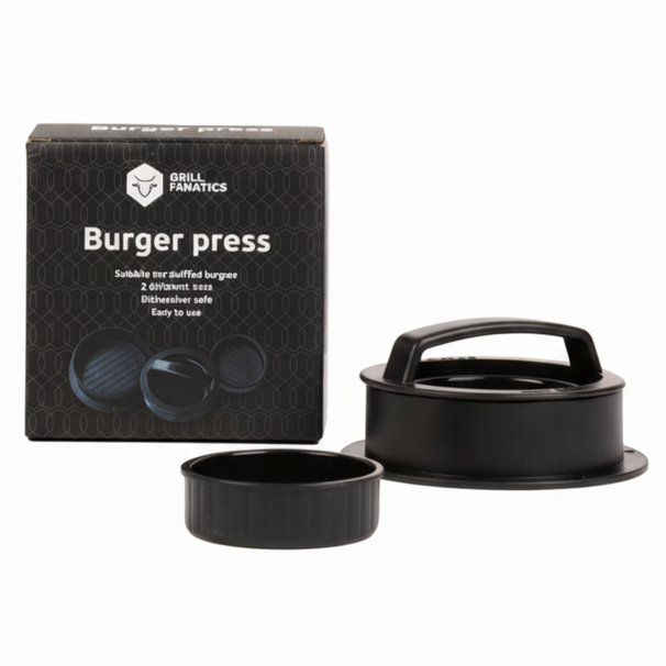 Cookinglife Grill Hamburgerpresse / Burgerpresse – 2 Größen – ø 10,5 cm & 6,5 cm