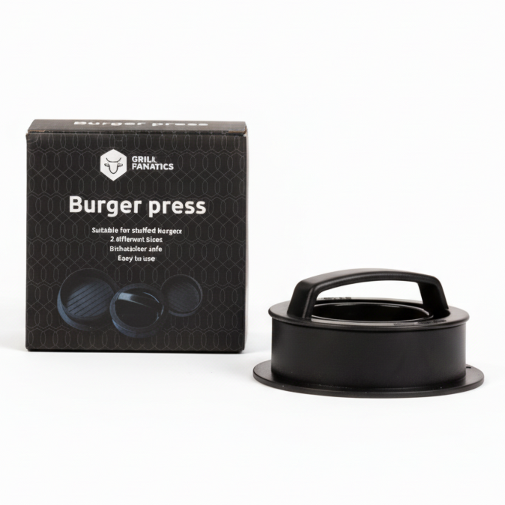 Cookinglife Grill Hamburgerpresse / Burgerpresse – 2 Größen – ø 10,5 cm & 6,5 cm