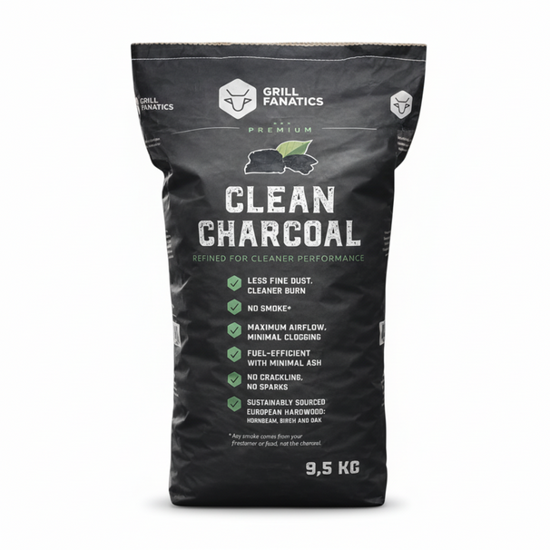 Cookinglife Grill Holzkohle / Holzkohlereiniger – 9,5 kg – Rauchfrei