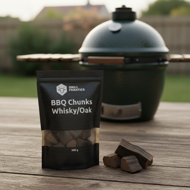 Cookinglife Grill-Räucherholzstücke – Whiskey/Eiche – 500 Gramm