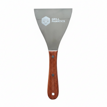 Grill Fanatics Smashburger Kit 12cm Edelstahl Holz - Presse Spatel Gewürzstreuer