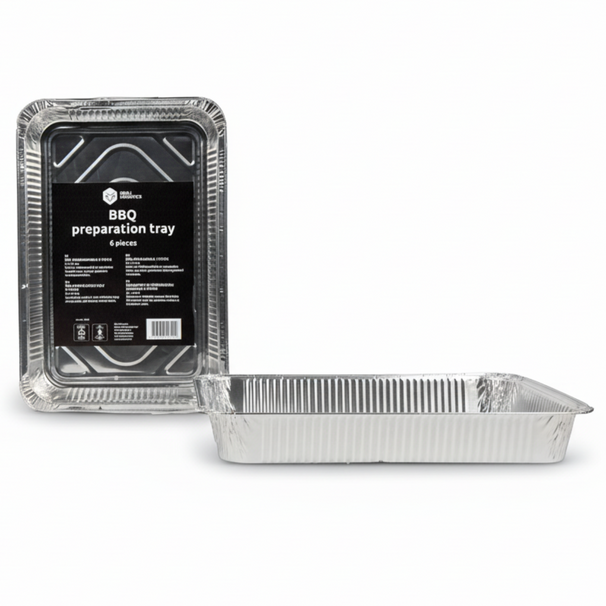 Cookinglife Grill-Aluminiumbleche / Grillroste – 34 x 21 cm – 6 Stück