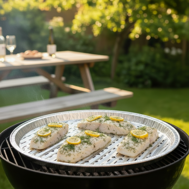 Cookinglife Grill BBQ Grillschale / BBQ Grillblech ø 34 cm - 5 Stück