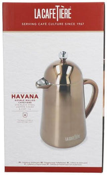 La Cafetière Cafetiere Havana Edelstahl / Kupfer - Doppelwandig - 1 Liter / 7 Tassen