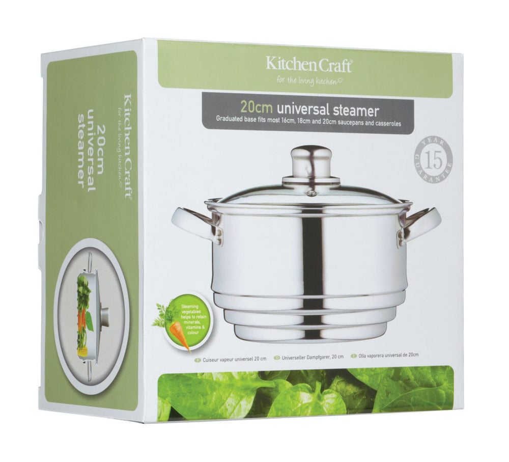 KitchenCraft Dampfgarer Universal - ø 20 cm