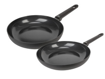 Cookinglife Bratpfannen Set Black Cera - ø 24 & 28 cm - keramische antihaftbeschichtung - geeignet für alle Wärmequellen