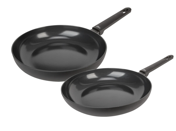 Cookinglife Bratpfannen Set Black Cera - ø 24 & 28 cm - keramische antihaftbeschichtung - geeignet für alle Wärmequellen