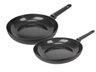 Cookinglife Bratpfannen Set Black Cera - ø 24 & 28 cm - keramische antihaftbeschichtung - geeignet für alle Wärmequellen