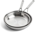 KitchenAid Bratpfannenset Multi-Ply Stainless Steel - ø 24 und 28 cm