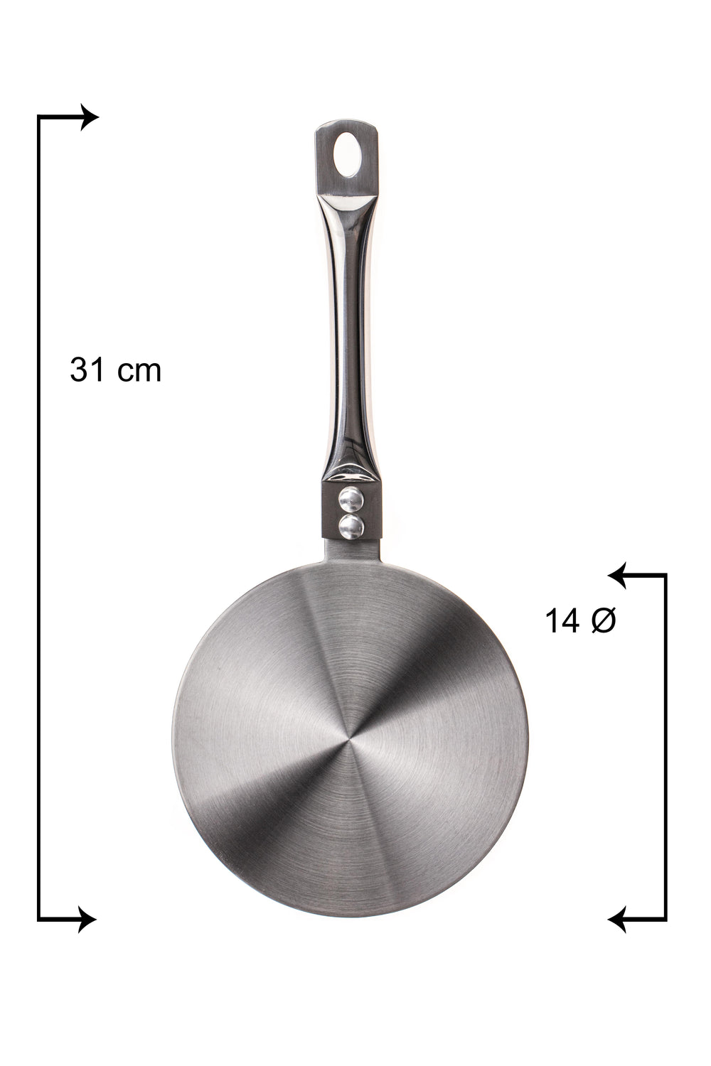 Sareva Induktionsadapter / Adapterplatte - Edelstahl - ø 14 cm