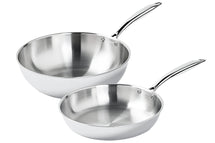 Cookinglife Pfannenset TriPly Bratpfanne 24 cm + Wok 28 cm