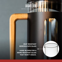 La Cafetiere Cafetiere Pisa Schwarz 350ml / 3 Tassen - French Press, Stempelkanne