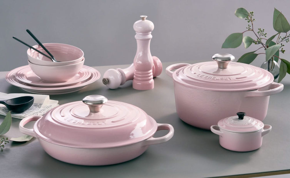 Le Creuset Bräter Campagnard Signature Shell Pink - ø 26 cm / 2.2 liter